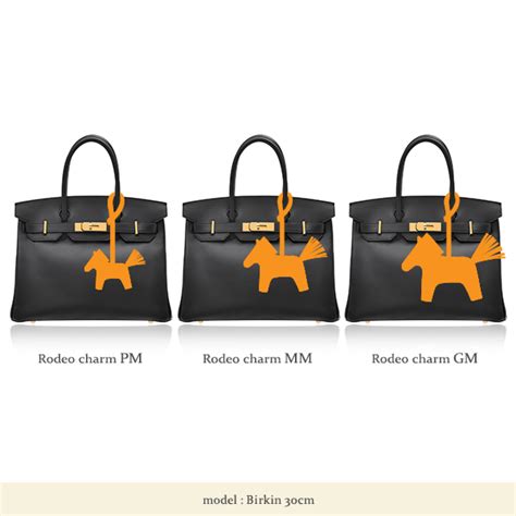 hermes rodeo sizes.